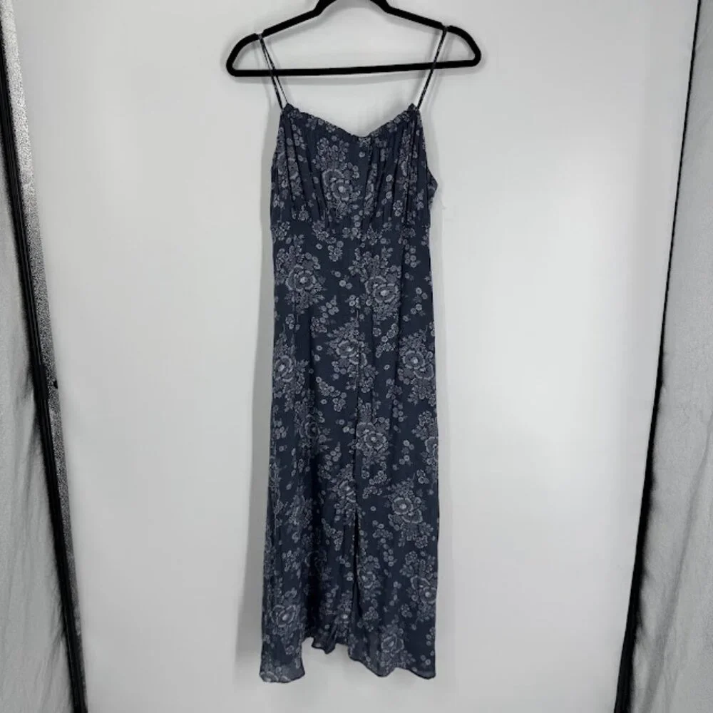 Madewell Archival Floral Tie-Back Button-Front Midi Dress Size 0 NWT - Picture 4 of 15
